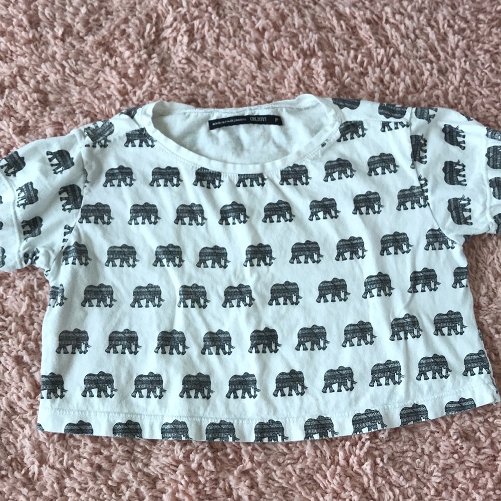 women crop top short sleeve